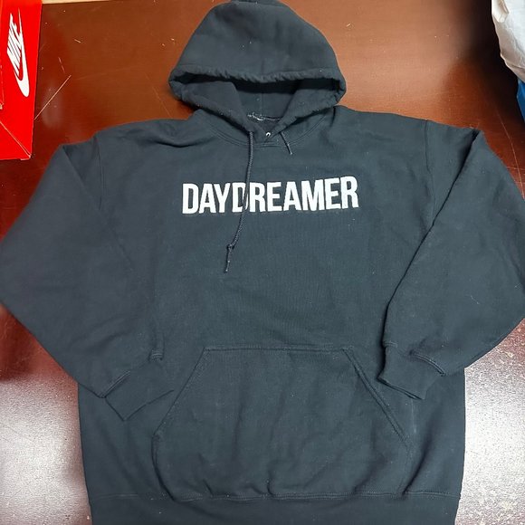 Bowery Mens Black Datdreamer Long Sleeve Pockets Pullover Hoodie Size Large - Picture 1 of 3